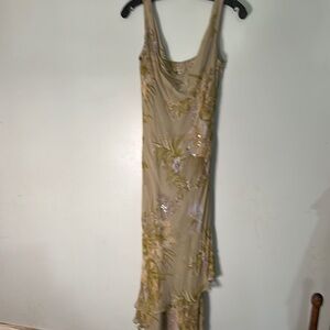 Victoria long Evening Dress with Scarf Size 14